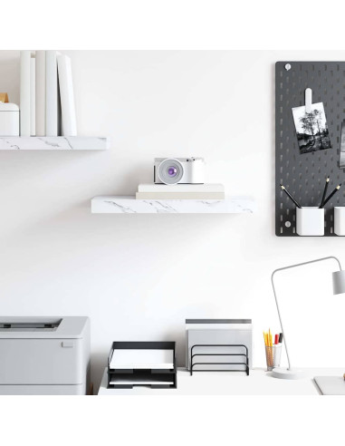 Scaffale da parete Marmo Bianco 50 x 23 x 4 cm