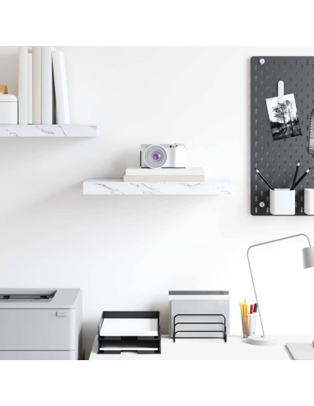 Scaffale da parete Marmo Bianco 50 x 23 x 4 cm