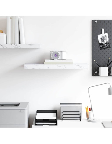 Scaffale da parete Marmo Bianco 50 x 23 x 4 cm