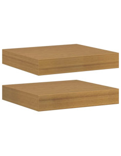 Scaffale da parete 2 pcs Beige 23 x 23,5 x 4 cm 2