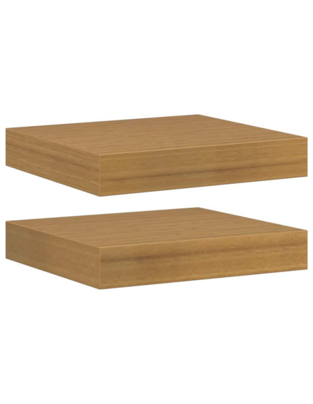 Scaffale da parete 2 pcs Beige 23 x 23,5 x 4 cm