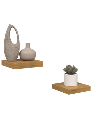 Scaffale da parete 2 pcs Beige 23 x 23,5 x 4 cm