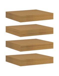 Scaffale da parete 4 pcs Beige 23 x 23,5 x 4 cm 2