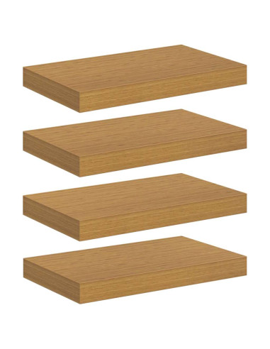Scaffale da parete 4 pcs Beige 40 x 23,5 x 4 cm