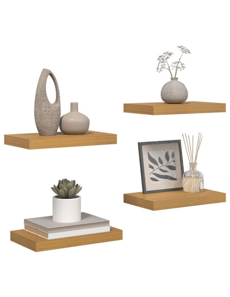 Scaffale da parete 4 pcs Beige 40 x 23,5 x 4 cm