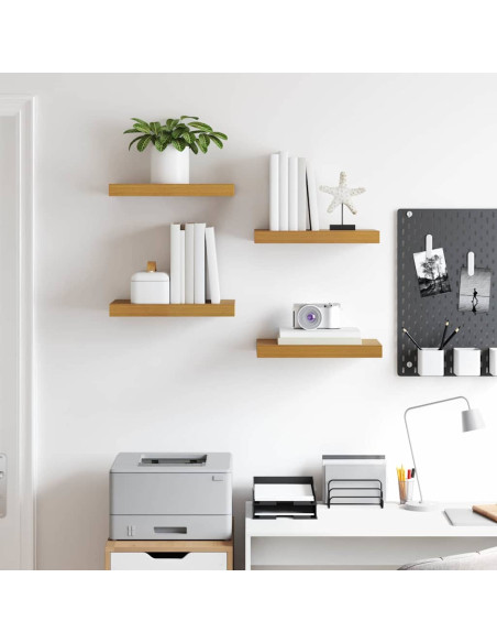 Scaffale da parete 4 pcs Beige 40 x 23,5 x 4 cm