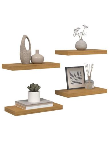 Scaffale da parete 4 pcs Beige 50 x 23,5 x 4 cm