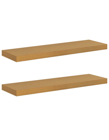 Scaffale da parete 2 pcs Beige 80 x 23,5 x 4 cm