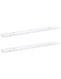 Scaffale da parete 2 pcs Marmo Bianco 100 x 9 x 3 cm 2