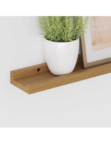 Scaffale da parete 4 pcs Beige 40 x 9 x 3 cm Legno multistrato