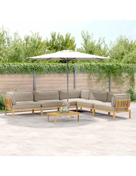 Set di divani con cuscino 6 pcs Talpa Legno di Acacia Massello