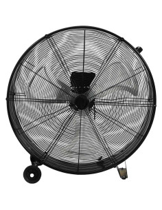 Ventilatore a Tamburo Industriale 77 cm 187,7 W Nero