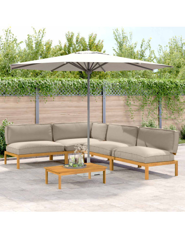 Set di divani con cuscino 5 pcs Talpa Legno di Acacia Massello