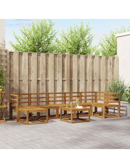 Set di divani da esterno 8 pcs Naturale