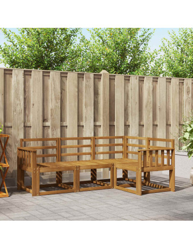 Set di divani da esterno 4 pcs Naturale