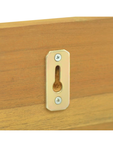 Mensole da Parete 2 pz 60x10x10 cm in Legno Massello di Teak