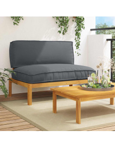 Set di divani con cuscino Antracite 120 x 92 x 69 cm