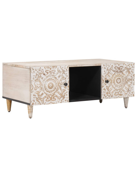 Tavolino da salotto Bianco 100 x 54 x 40 cm