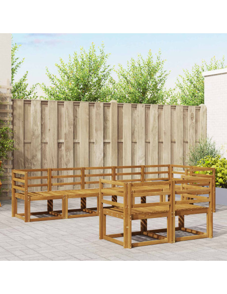 Set di divani da esterno 8 pcs Naturale