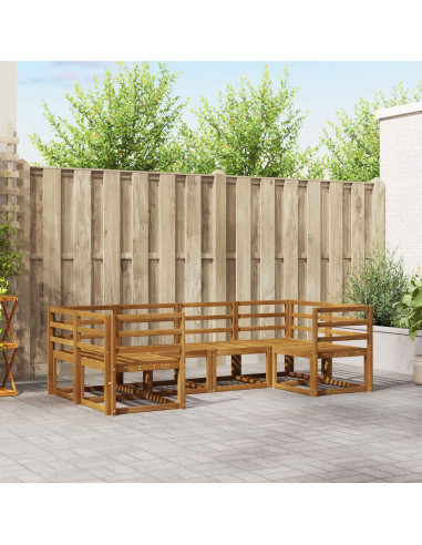 Set di divani da esterno 6 pcs Naturale