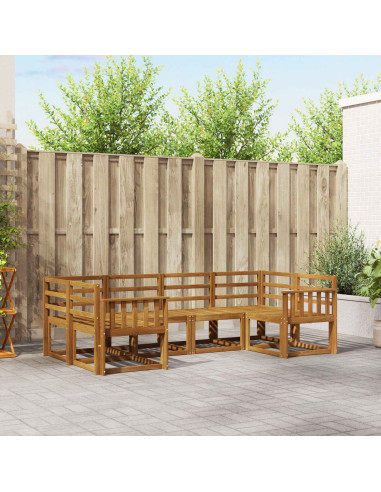 Set di divani da esterno 6 pcs Naturale