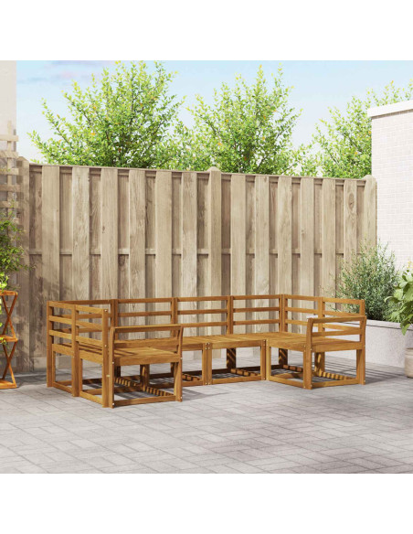 Set di divani da esterno 6 pcs Naturale