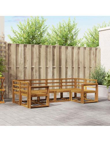 Set di divani da esterno 6 pcs Naturale