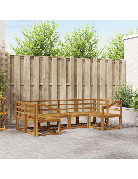 Set di divani da esterno 6 pcs Naturale