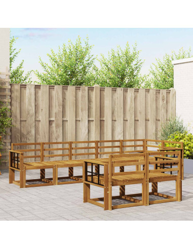 Set di divani da esterno 8 pcs Naturale