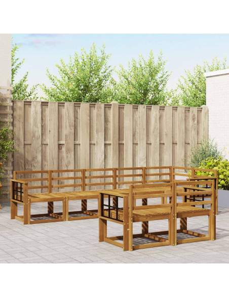 Set di divani da esterno 8 pcs Naturale