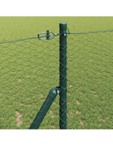 Palo della recinzione Verde 25 x 1,2 m (rete da 25 mm) Acciaio