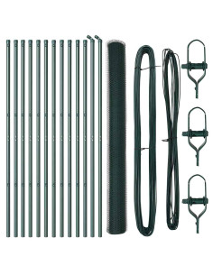 Palo della recinzione Verde 25 x 1,5 m (rete da 25 mm) Acciaio 2