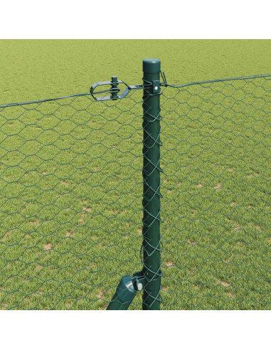 Palo della recinzione Verde 25 x 1,5 m (rete da 25 mm) Acciaio