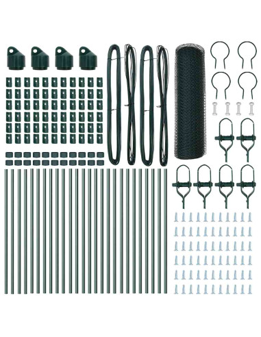 Palo della recinzione Verde 50 x 0,5 m (25 mm rete)