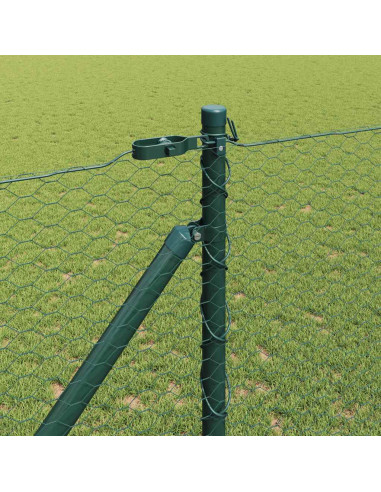 Palo della recinzione Verde 25 x 1,2 m (rete da 25 mm) Acciaio