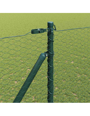 Palo della recinzione Verde 25 x 1,5 m (rete da 25 mm) Acciaio