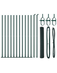 Palo della recinzione Verde 25 x 1,2 m (rete da 25 mm) Acciaio 2