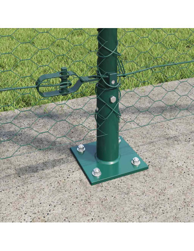 Palo della recinzione Verde 25 x 1,2 m (rete da 25 mm) Acciaio