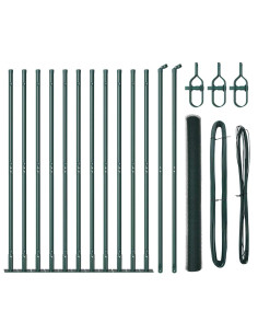 Palo della recinzione Verde 25 x 1,5 m (rete da 25 mm) Acciaio 2