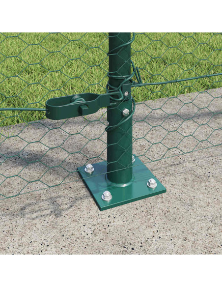 Palo della recinzione Verde 25 x 1,5 m (rete da 25 mm) Acciaio