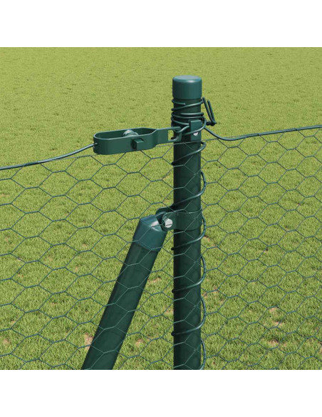 Palo della recinzione Verde 25 x 1,5 m (rete da 25 mm) Acciaio