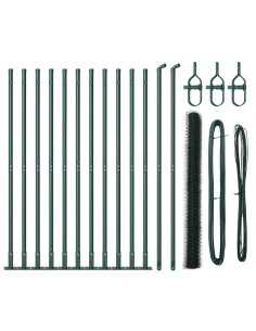 Palo della recinzione Verde 25 x 1,5 m (maglia 50 mm) Acciaio 2