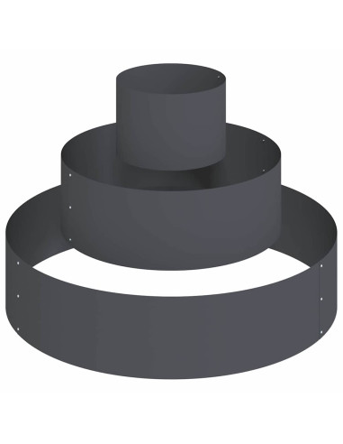 Vaso da giardino Antracite 90 x 90 x 20 cm