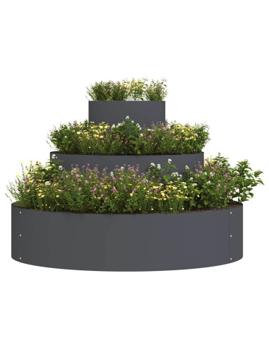 Vaso da giardino Antracite 90 x 90 x 20 cm