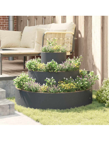 Vaso da giardino Antracite 90 x 90 x 20 cm