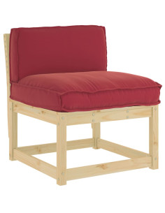 Cuscino Rosso Vino 80 x 40 x 12 cm Tessuto Oxford 2