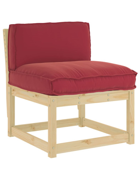 Cuscino Rosso Vino 80 x 40 x 12 cm Tessuto Oxford