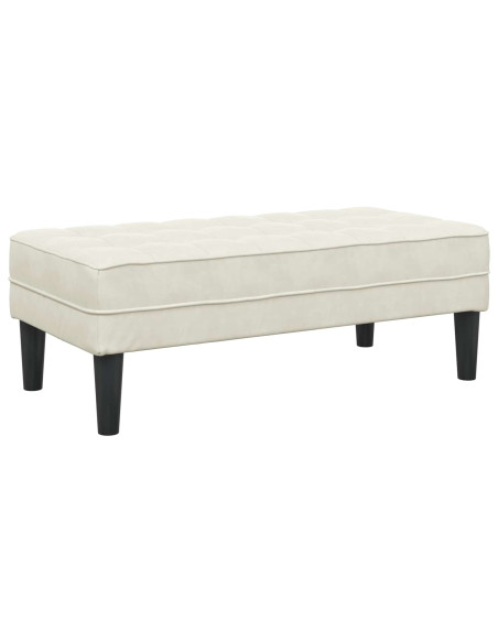 Set di divani con cuscino 2 pcs Crema Poliestere