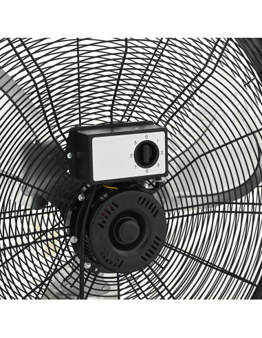 Ventilatore a Tamburo Industriale 77 cm 187,7 W Nero
