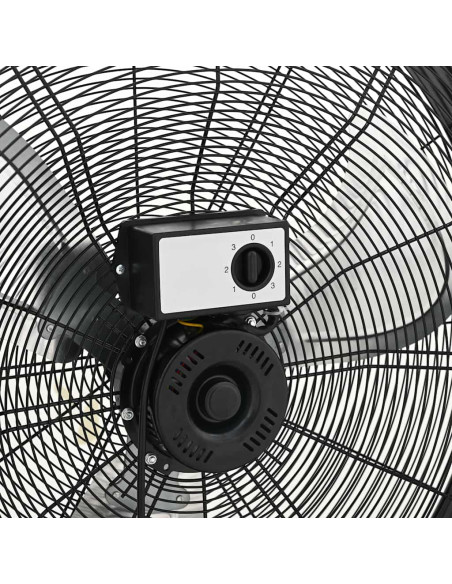 Ventilatore a Tamburo Industriale 77 cm 187,7 W Nero